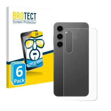 Parte frontale di una confezione del prodotto con il logo del marchio BROTECT. Accanto è raffigurato il dispositivo Samsung Ga