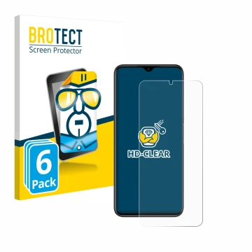 Parte frontale di una confezione del prodotto con il logo del marchio BROTECT. Accanto è raffigurato il dispositivo Doogee N50