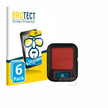 Parte frontale di una confezione del prodotto con il logo del marchio BROTECT. Accanto è raffigurato il dispositivo Garmin inR