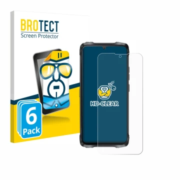 Parte frontale di una confezione del prodotto con il logo del marchio BROTECT. Accanto è raffigurato il dispositivo Cubot King