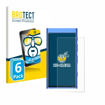 Parte frontale di una confezione del prodotto con il logo del marchio BROTECT. Accanto è raffigurato il dispositivo Hiby Digit