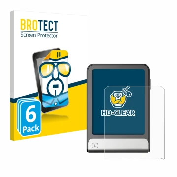 Parte frontale di una confezione del prodotto con il logo del marchio BROTECT. Accanto è raffigurato il dispositivo Ledger Fle