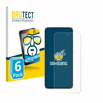 Parte frontale di una confezione del prodotto con il logo del marchio BROTECT. Accanto è raffigurato il dispositivo Motorola E