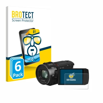 Parte frontale di una confezione del prodotto con il logo del marchio BROTECT. Accanto è raffigurato il dispositivo Panasonic 