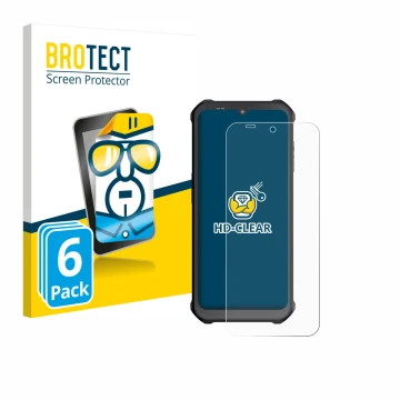 Parte frontale di una confezione del prodotto con il logo del marchio BROTECT. Accanto è raffigurato il dispositivo Sonim XP40