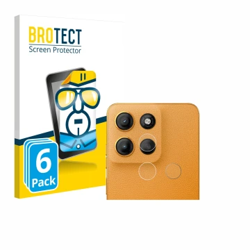 Parte frontale di una confezione del prodotto con il logo del marchio BROTECT. Accanto è raffigurato il dispositivo Motorola M