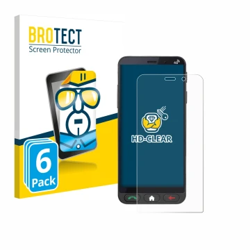 Parte frontale di una confezione del prodotto con il logo del marchio BROTECT. Accanto è raffigurato il dispositivo Brondi Ami