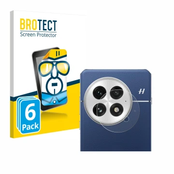 Parte frontale di una confezione del prodotto con il logo del marchio BROTECT. Accanto è raffigurato il dispositivo OnePlus 13