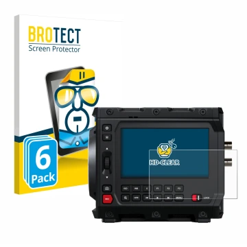 Parte frontale di una confezione del prodotto con il logo del marchio BROTECT. Accanto è raffigurato il dispositivo Blackmagic