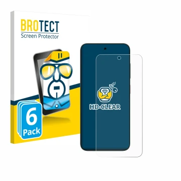 Parte frontale di una confezione del prodotto con il logo del marchio BROTECT. Accanto è raffigurato il dispositivo ZTE Blade 