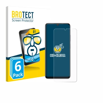 Parte frontale di una confezione del prodotto con il logo del marchio BROTECT. Accanto è raffigurato il dispositivo ZTE Blade 