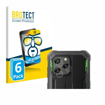 Parte frontale di una confezione del prodotto con il logo del marchio BROTECT. Accanto è raffigurato il dispositivo Blackview 