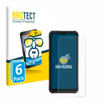 Parte frontale di una confezione del prodotto con il logo del marchio BROTECT. Accanto è raffigurato il dispositivo AGM H Max 