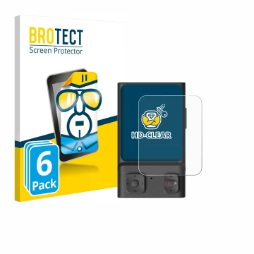 Parte frontale di una confezione del prodotto con il logo del marchio BROTECT. Accanto è raffigurato il dispositivo Hoverair B