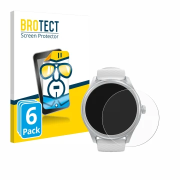 Parte frontale di una confezione del prodotto con il logo del marchio BROTECT. Accanto è raffigurato il dispositivo Hama Smart