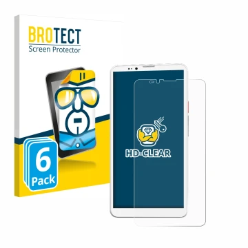 Parte frontale di una confezione del prodotto con il logo del marchio BROTECT. Accanto è raffigurato il dispositivo Bigme Hibr