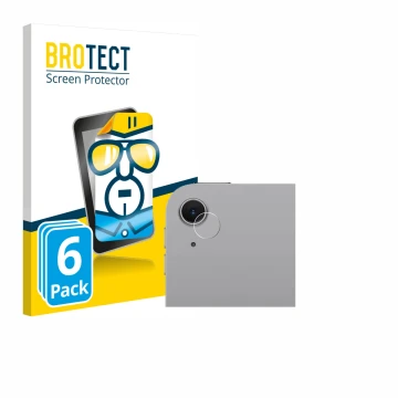 Parte frontale di una confezione del prodotto con il logo del marchio BROTECT. Accanto è raffigurato il dispositivo Apple iPad