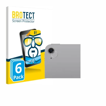 Parte frontale di una confezione del prodotto con il logo del marchio BROTECT. Accanto è raffigurato il dispositivo Apple iPad