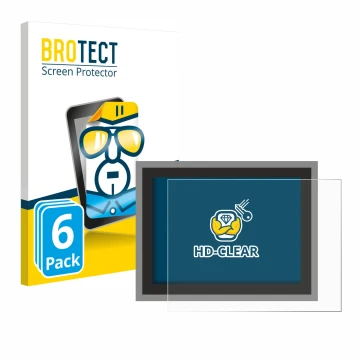 Parte frontale di una confezione del prodotto con il logo del marchio BROTECT. Accanto è raffigurato il dispositivo Megger MFT