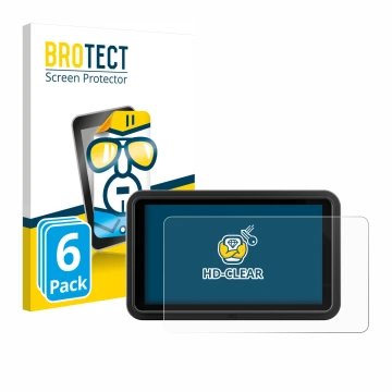 Parte frontale di una confezione del prodotto con il logo del marchio BROTECT. Accanto è raffigurato il dispositivo Atomos Shi