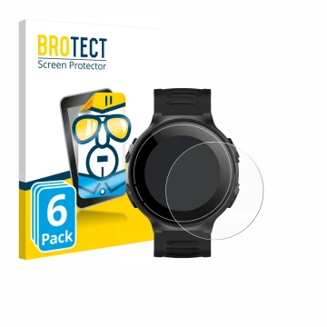 Parte frontale di una confezione del prodotto con il logo del marchio BROTECT. Accanto è raffigurato il dispositivo Kiprun GPS