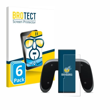 Parte frontale di una confezione del prodotto con il logo del marchio BROTECT. Accanto è raffigurato il dispositivo Nintendo S