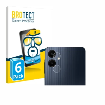 Parte frontale di una confezione del prodotto con il logo del marchio BROTECT. Accanto è raffigurato il dispositivo Samsung Ga