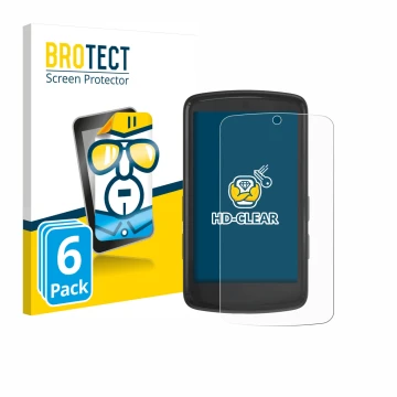 Parte frontale di una confezione del prodotto con il logo del marchio BROTECT. Accanto è raffigurato il dispositivo Bryton Rid