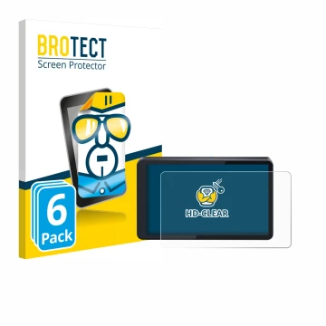 Parte frontale di una confezione del prodotto con il logo del marchio BROTECT. Accanto è raffigurato il dispositivo CARabc DB6