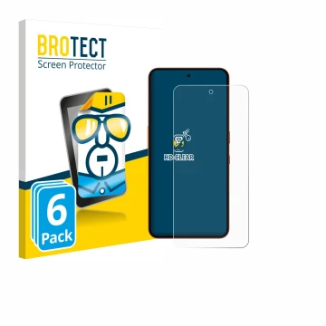 Parte frontale di una confezione del prodotto con il logo del marchio BROTECT. Accanto è raffigurato il dispositivo Nothing CM