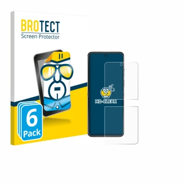 Parte frontale di una confezione del prodotto con il logo del marchio BROTECT. Accanto è raffigurato il dispositivo Motorola R