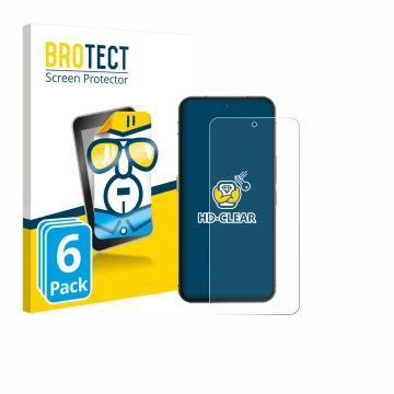 Parte frontale di una confezione del prodotto con il logo del marchio BROTECT. Accanto è raffigurato il dispositivo Oukitel WP