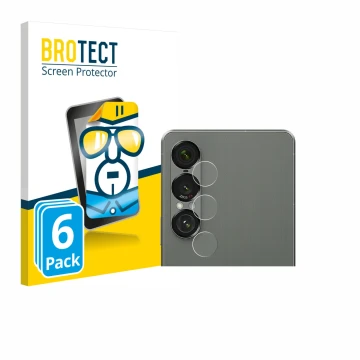 Parte frontale di una confezione del prodotto con il logo del marchio BROTECT. Accanto è raffigurato il dispositivo Sony Xperi