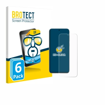 Parte frontale di una confezione del prodotto con il logo del marchio BROTECT. Accanto è raffigurato il dispositivo Huawei Pur