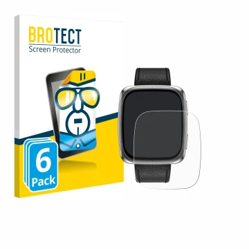 Parte frontale di una confezione del prodotto con il logo del marchio BROTECT. Accanto è raffigurato il dispositivo Amazfit Ac
