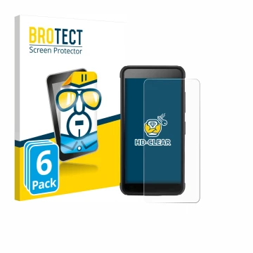 Parte frontale di una confezione del prodotto con il logo del marchio BROTECT. Accanto è raffigurato il dispositivo SkyCaddie 