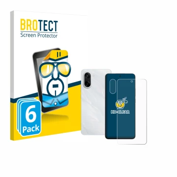 Parte frontale di una confezione del prodotto con il logo del marchio BROTECT. Accanto è raffigurato il dispositivo OnePlus No