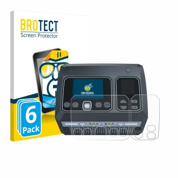 Parte frontale di una confezione del prodotto con il logo del marchio BROTECT. Accanto è raffigurato il dispositivo SkyRc D750