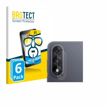 Parte frontale di una confezione del prodotto con il logo del marchio BROTECT. Accanto è raffigurato il dispositivo OnePlus No