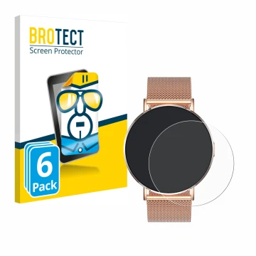 Parte frontale di una confezione del prodotto con il logo del marchio BROTECT. Accanto è raffigurato il dispositivo Levowatch 