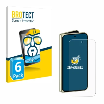 Parte frontale di una confezione del prodotto con il logo del marchio BROTECT. Accanto è raffigurato il dispositivo Google Pix