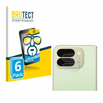 Parte frontale di una confezione del prodotto con il logo del marchio BROTECT. Accanto è raffigurato il dispositivo Google Pix