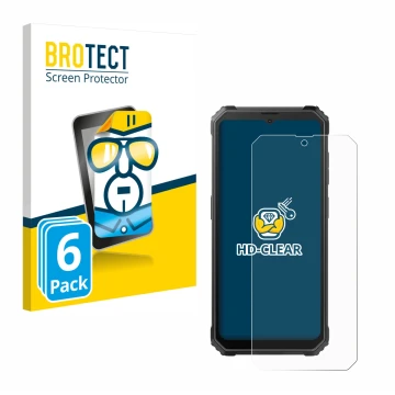 Parte frontale di una confezione del prodotto con il logo del marchio BROTECT. Accanto è raffigurato il dispositivo Blackview 