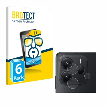 Parte frontale di una confezione del prodotto con il logo del marchio BROTECT. Accanto è raffigurato il dispositivo Xiaomi Red