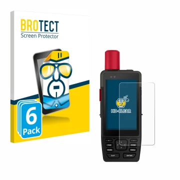 Parte frontale di una confezione del prodotto con il logo del marchio BROTECT. Accanto è raffigurato il dispositivo Garmin GPS