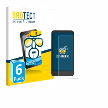 Parte frontale di una confezione del prodotto con il logo del marchio BROTECT. Accanto è raffigurato il dispositivo Xiaomi Moa