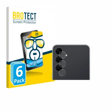 Parte frontale di una confezione del prodotto con il logo del marchio BROTECT. Accanto è raffigurato il dispositivo Samsung Ga