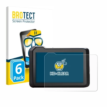 Parte frontale di una confezione del prodotto con il logo del marchio BROTECT. Accanto è raffigurato il dispositivo KTM 990 Du