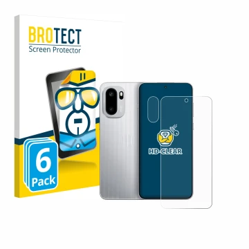 Parte frontale di una confezione del prodotto con il logo del marchio BROTECT. Accanto è raffigurato il dispositivo OnePlus Ac