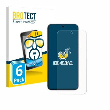 Parte frontale di una confezione del prodotto con il logo del marchio BROTECT. Accanto è raffigurato il dispositivo Vivo X300 